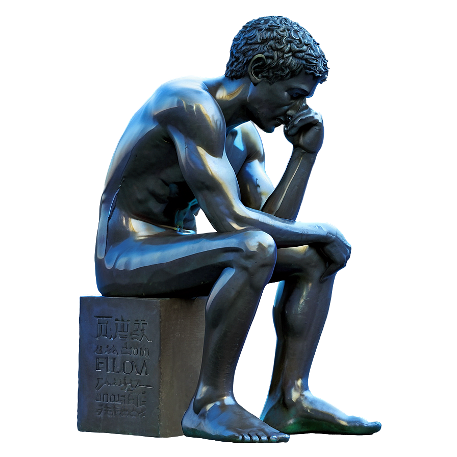 Thinker In Silence Png 56