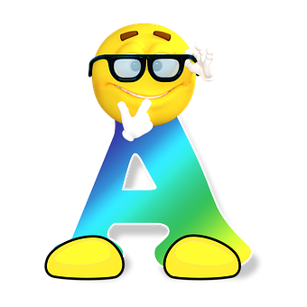 Thinking Emojiwith Letter A