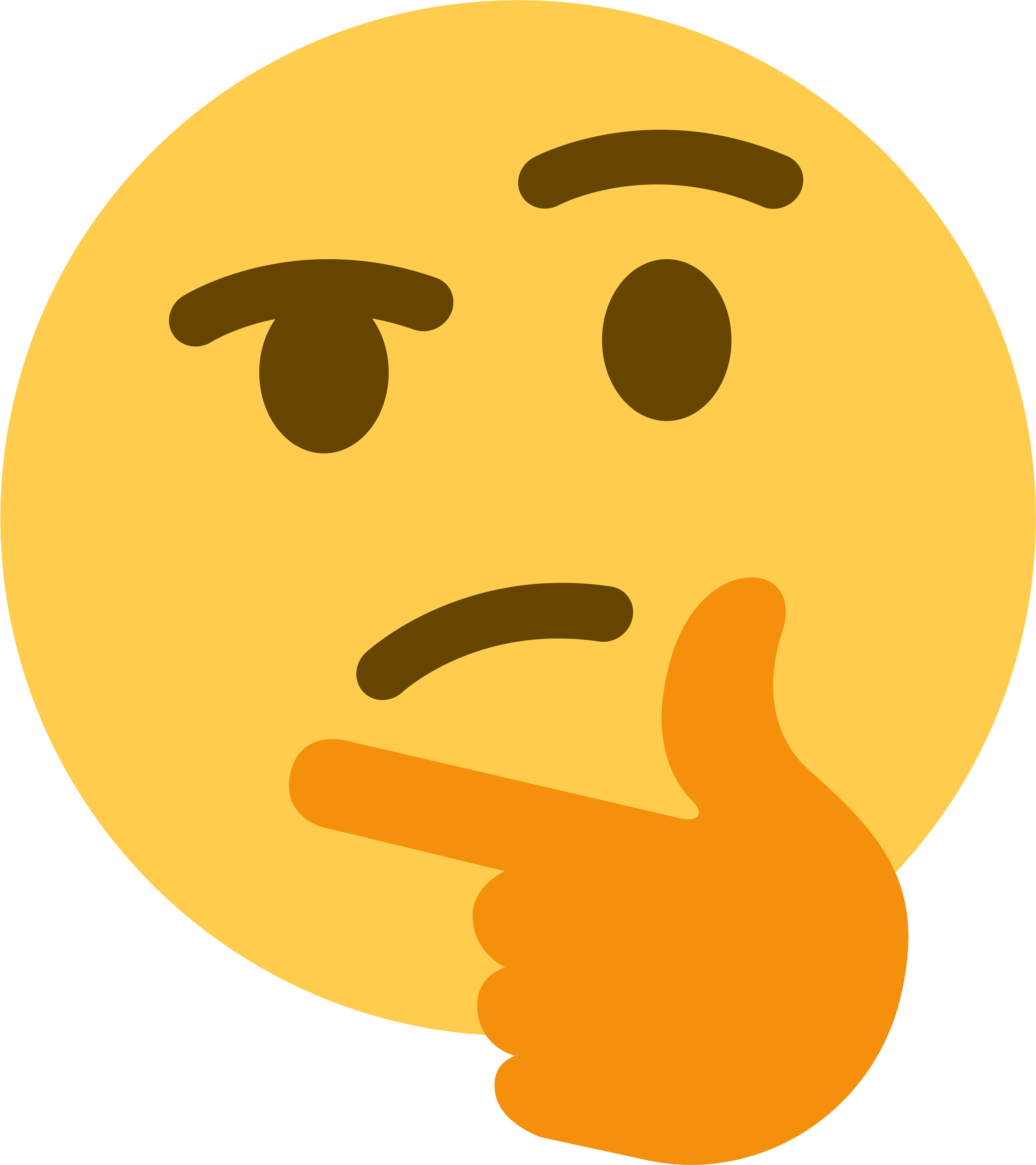 Thinking Face Emojiwith Thumb