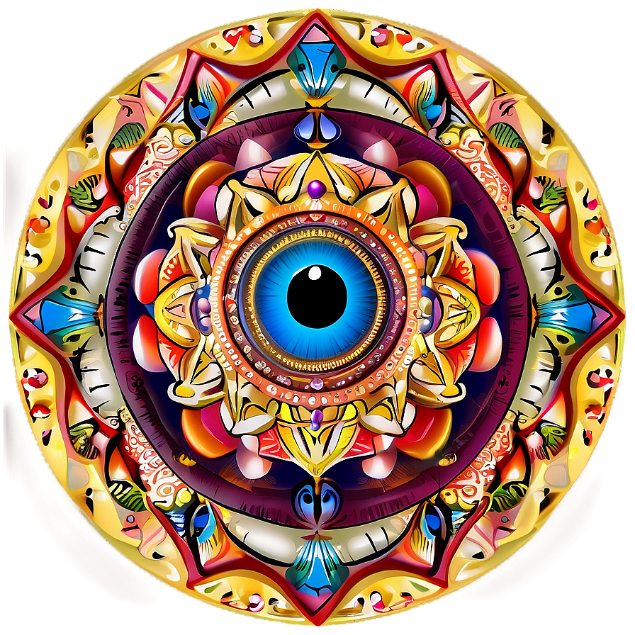 Third Eye Mandala Png 39