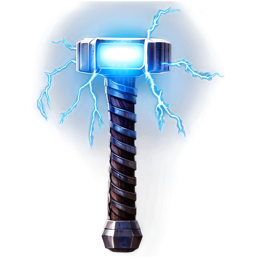 Thor Hammer Glowing Effect Png 06122024