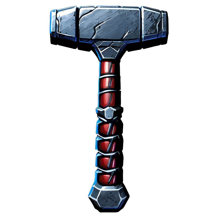 Thor Hammer With Lightning Png Rto99