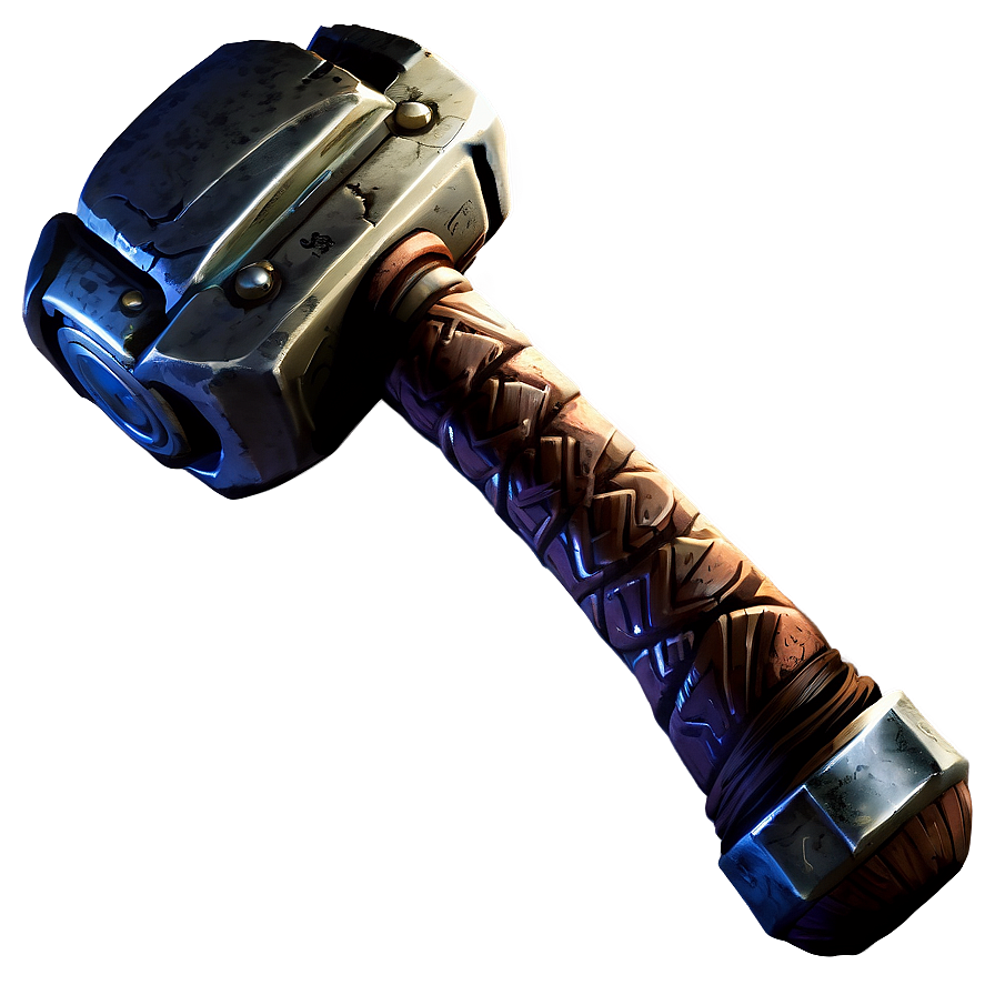 Thor's Weapon Hammer Png 06122024