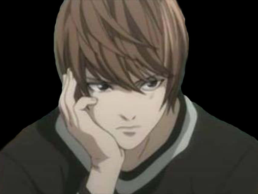 Thoughtful Anime Character Light Yagami