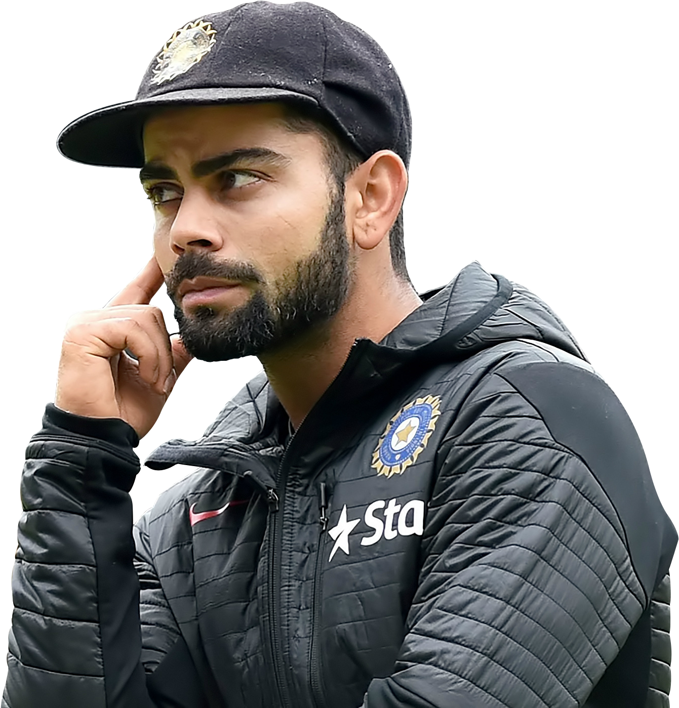 Thoughtful Cricketer Virat Contemplation