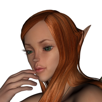 Thoughtful Elf Portrait