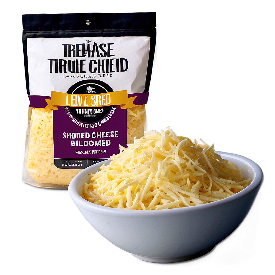 Three Cheese Shredded Blend Png Wht