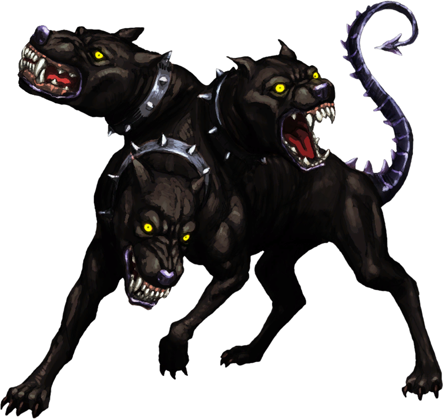 Three Headed Cerberus Illustration