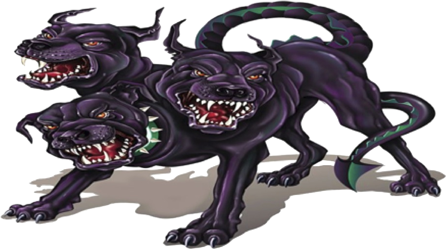 Three Headed Cerberus Mythical Guardian.png