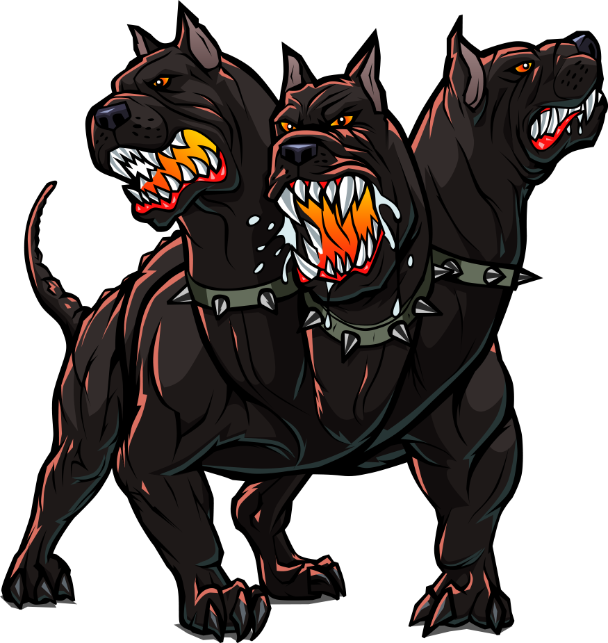 Three Headed Dog Cerberus Artwork