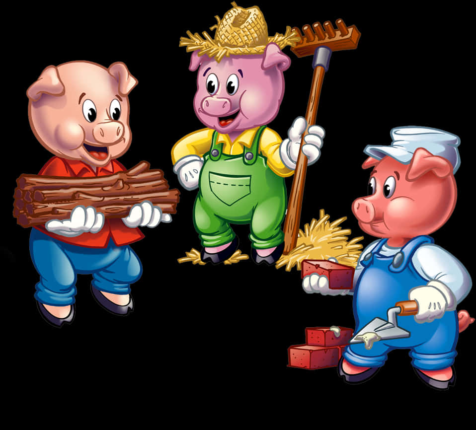 Three Little Pigs Cartoon