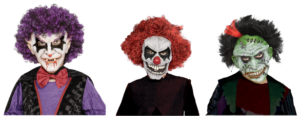 Three Scary Clowns Portraits