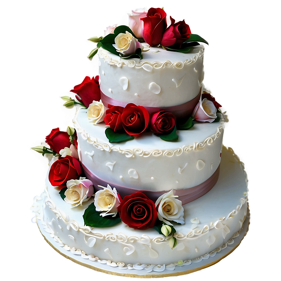 Three-tier Wedding Cake Png Awv