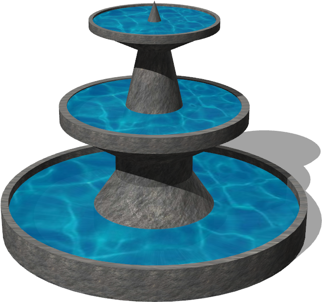 Three Tiered Stone Fountain Design