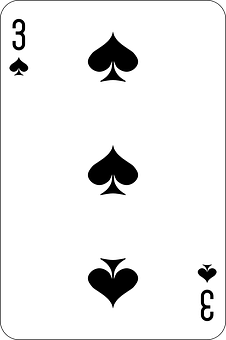 Threeof Spades Playing Card