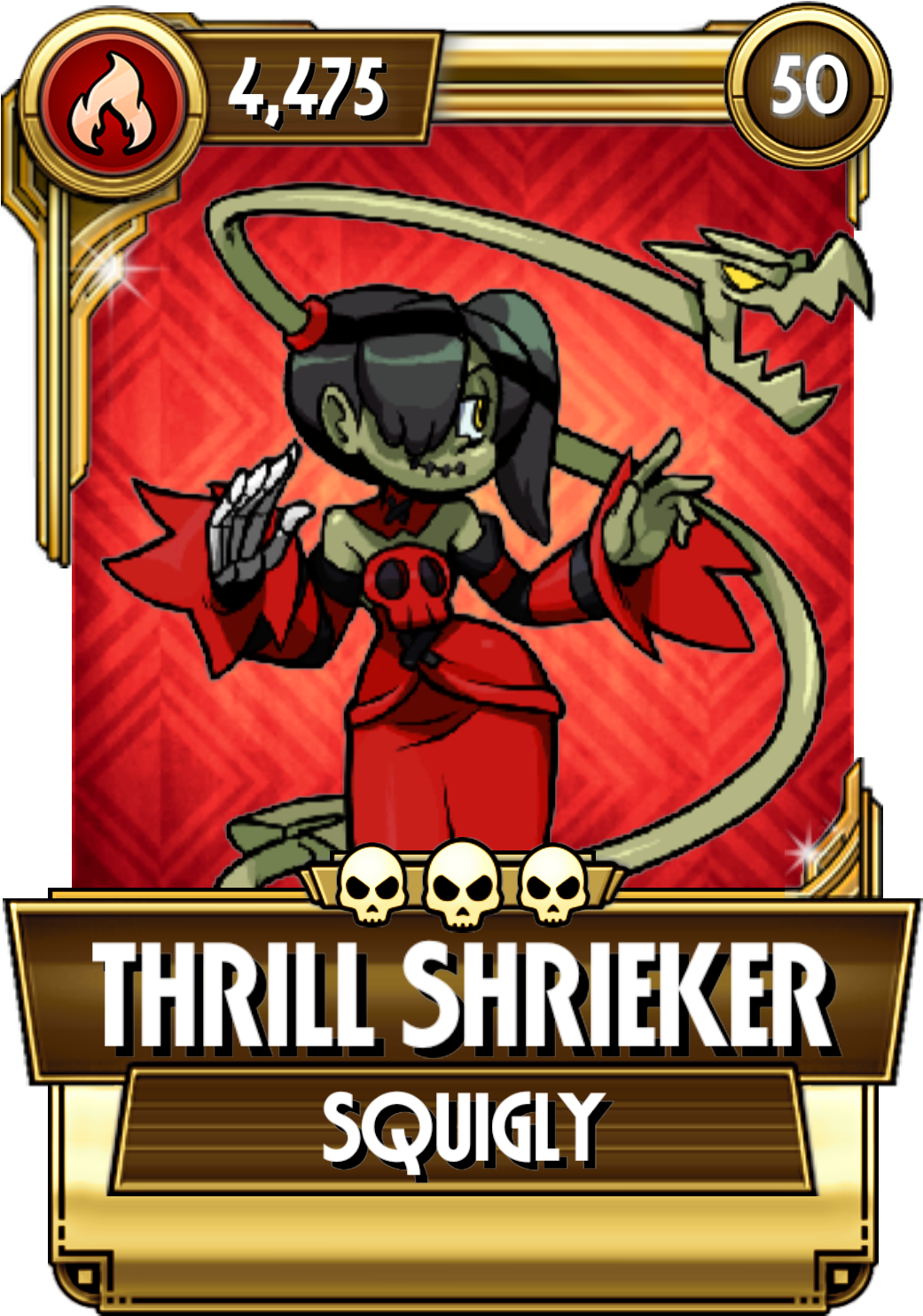 Thrill Shrieker Squigly Card