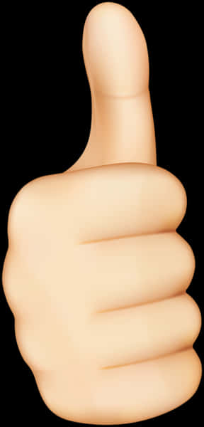 Thumbs Up Emoji Graphic