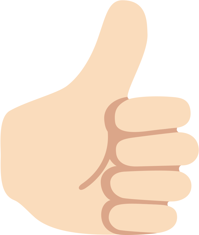 Thumbs Up Emoji Graphic