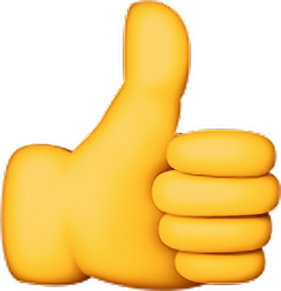 Thumbs Up Emoji Graphic