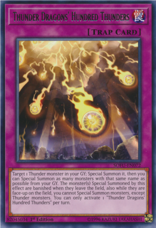 Thunder Dragons Hundred Thunders Card