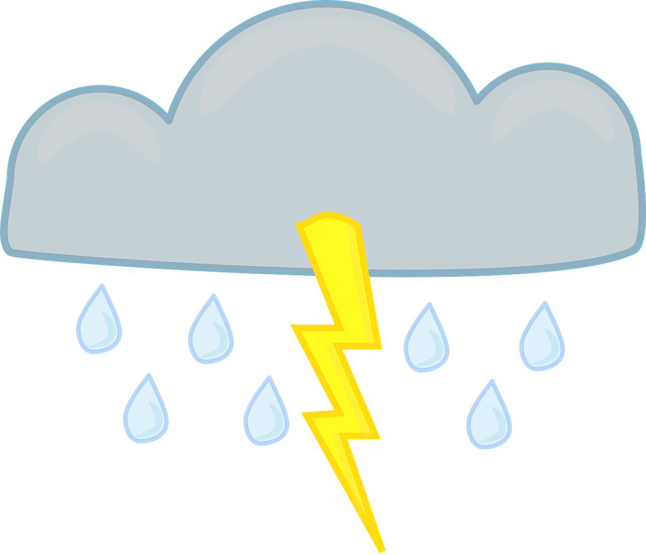 Thunderstorm_ Cartoon_ Vector