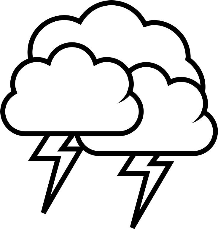 Thunderstorm Cloud Lightning Icon