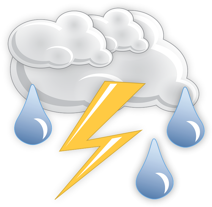 Thunderstorm Emoji Graphic