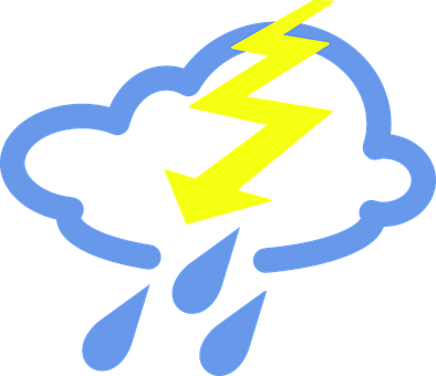 Thunderstorm Icon Graphic