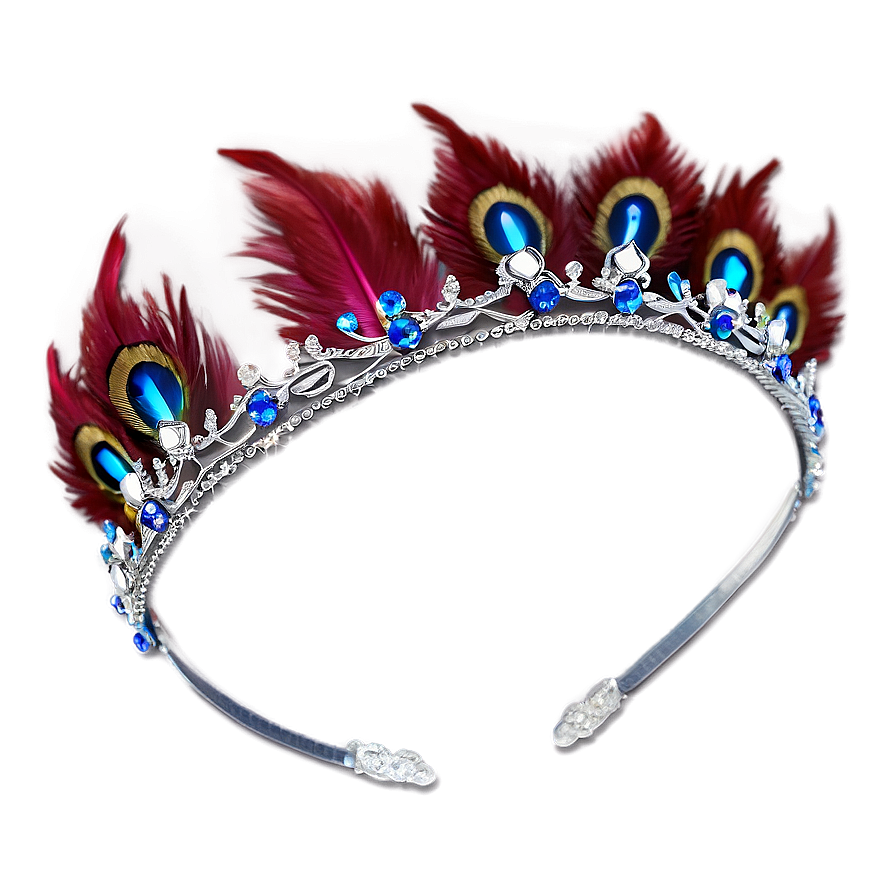 Tiara With Feathers Png Kkk