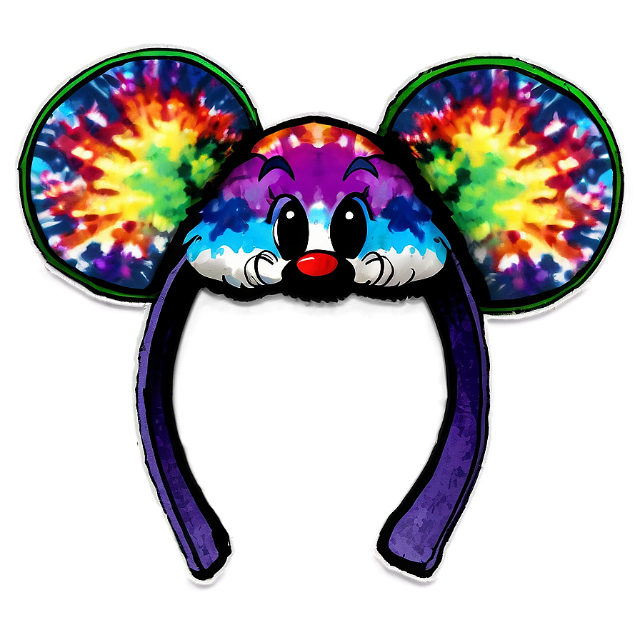 Tie-dye Mouse Ears Png 68