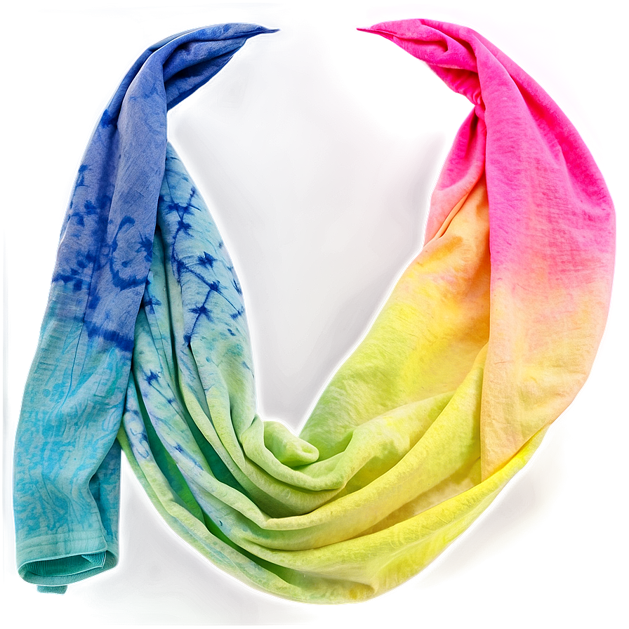 Tie Dye Scarf Png 74