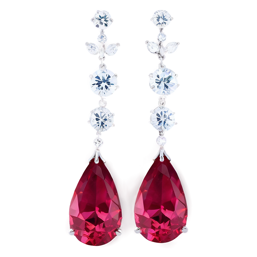 Tiffany Paper Flowers Diamond Drop Earrings Png 06242024