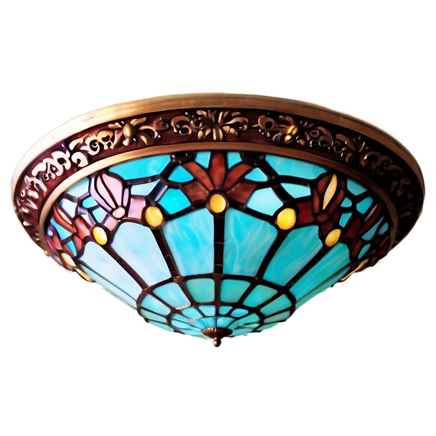 Tiffany Style Ceiling Light Png 06212024