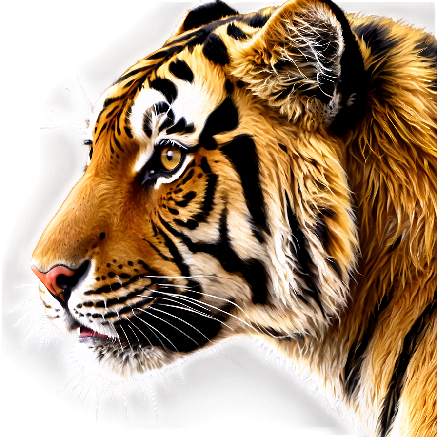 Tiger Face In Detail Png 66