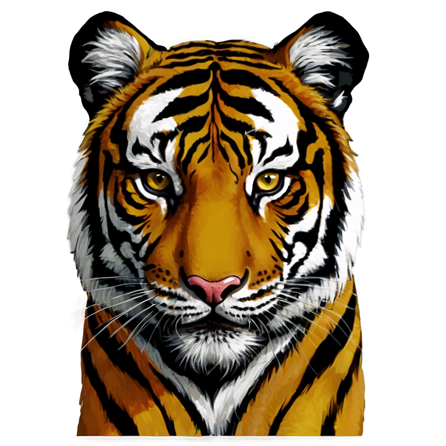 Tiger Face In Shadows Png 06252024