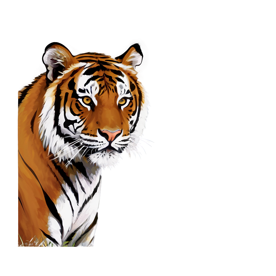 Tiger Face In Shadows Png 23