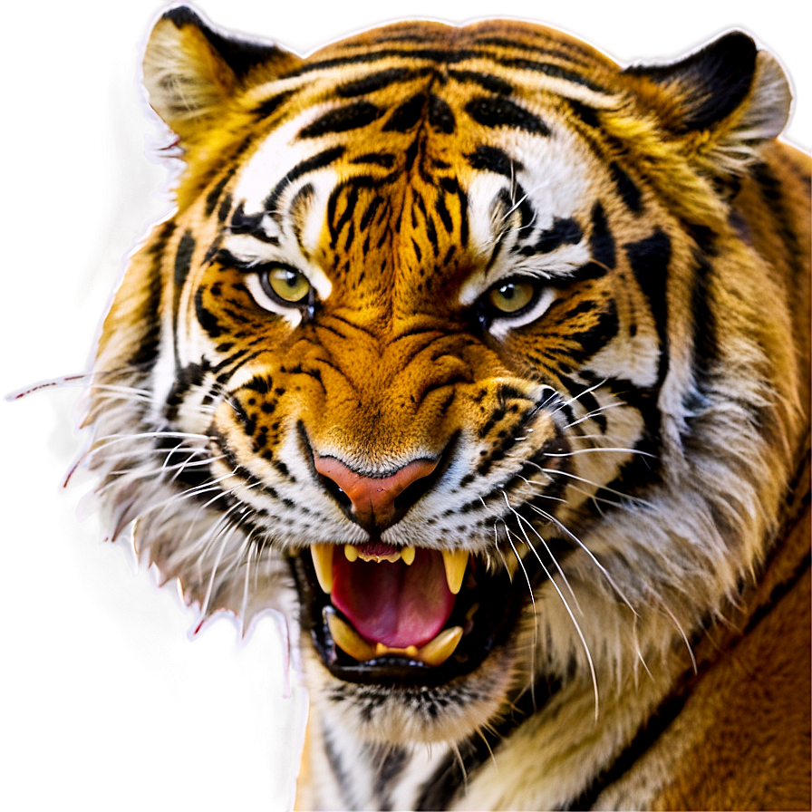 Tiger's Power And Anger Png 30