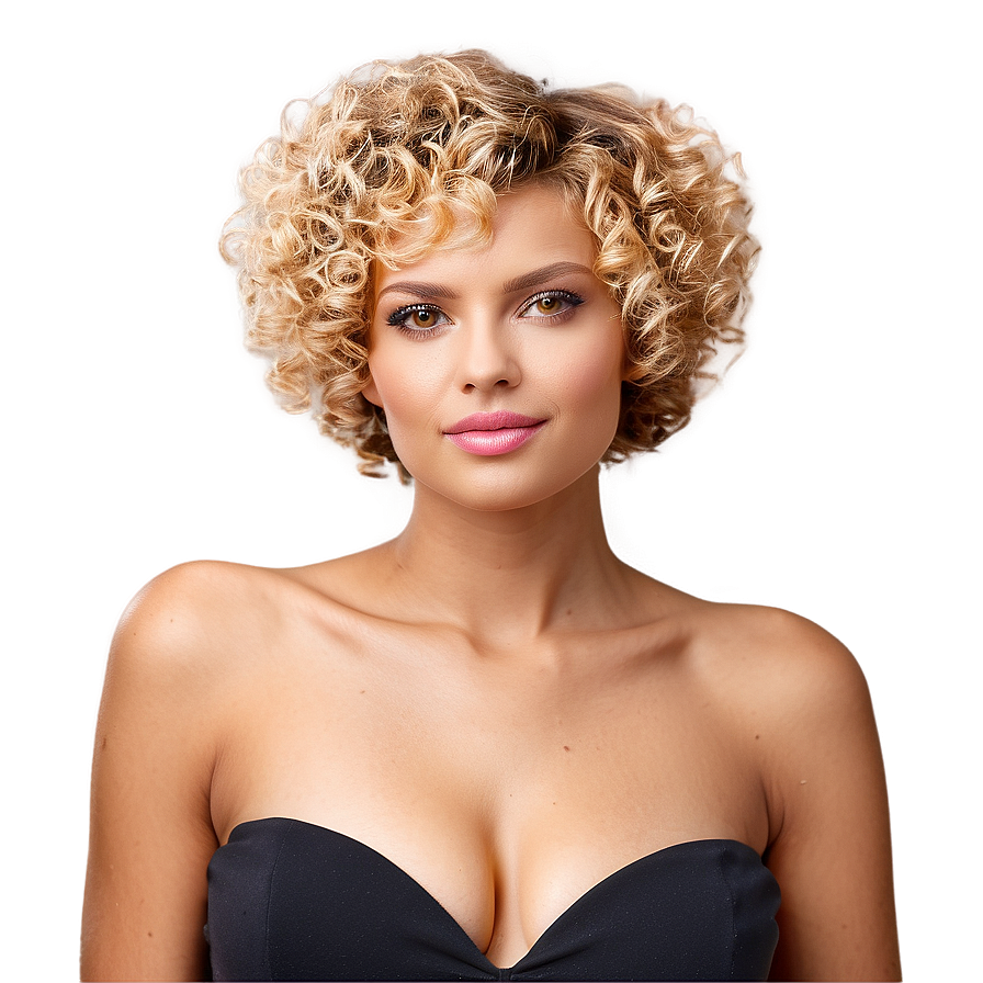 Tight Curls Perm Png Fwr41