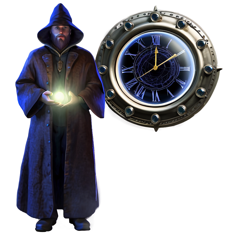 Time Traveling Wizard Png 55