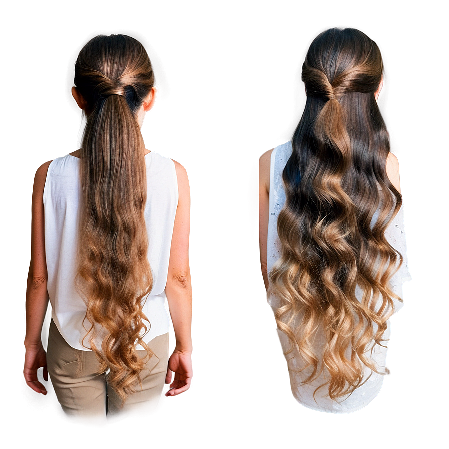 Timeless Long Hair Elegance Png Kqi