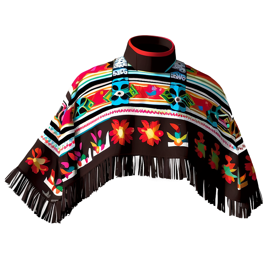 Timeless Mexican Poncho Style Png 06282024