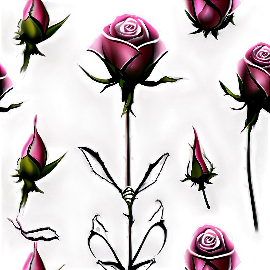 Timeless Rose Pattern Png Gle87