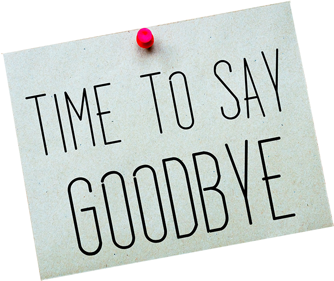 Timeto Say Goodbye Note