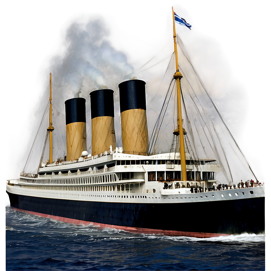 Titanic Launch Poster Png Xwh39