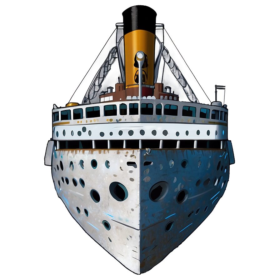 Titanic Shipwreck Art Png 05212024