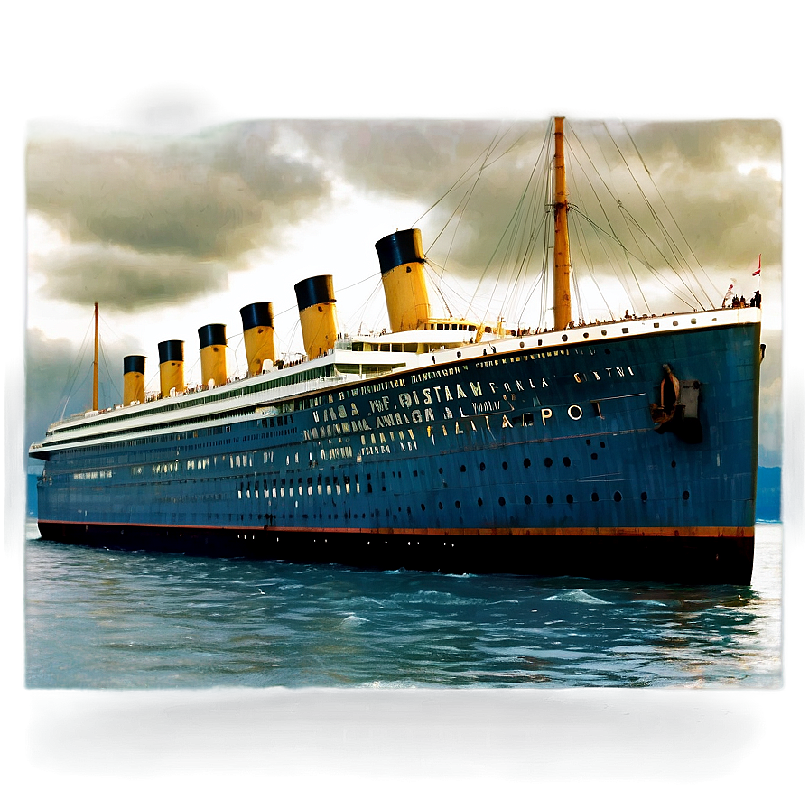 Titanic Vintage Poster Png Clq