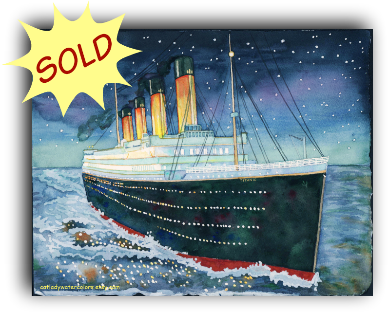 Titanic Watercolor Artwork Sold