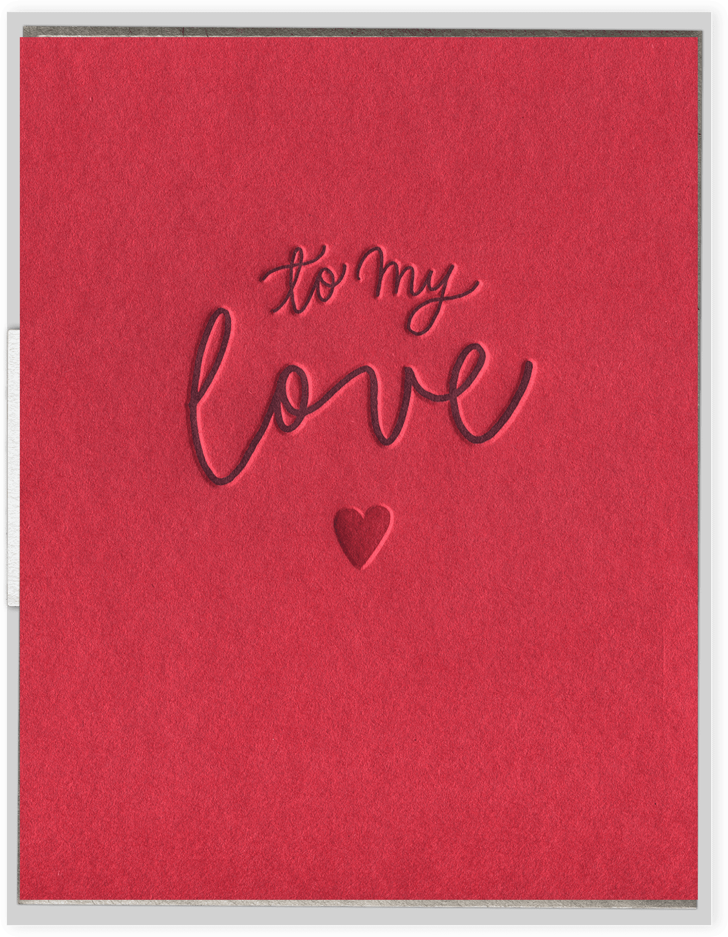 To My Love Valentine Card