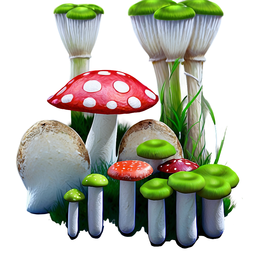 Toadstool Trio Png 37