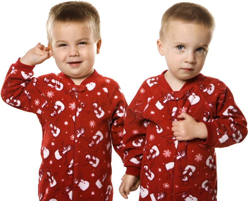 Toddlersin Christmas Pajamas